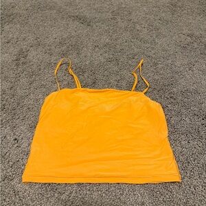 Aerie smoothie Women's Orange Spaghetti Strap crop top